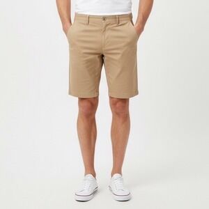 Anchor Boys Mens Khaki Chino Shorts Size 30 Flat Front Casual Beach